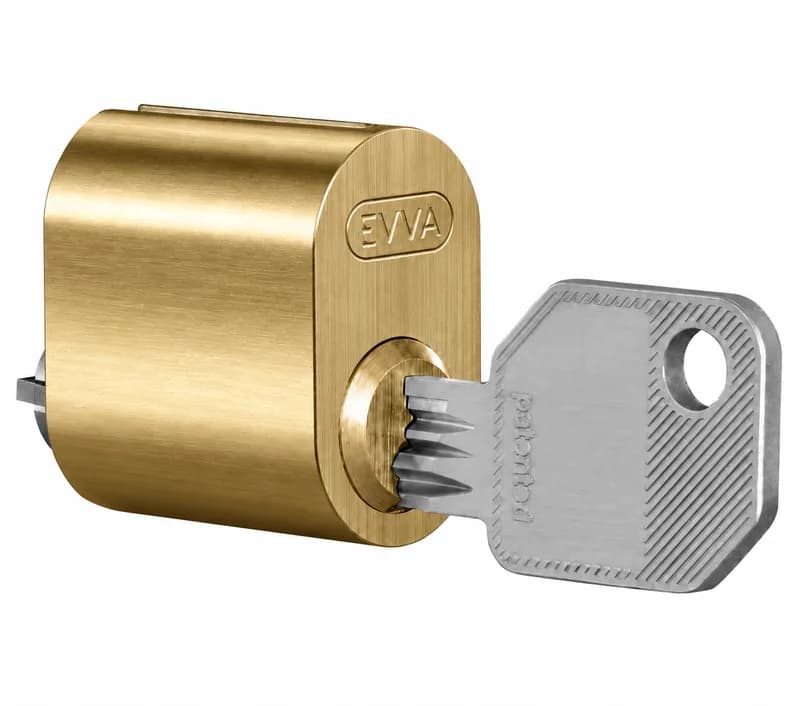 EVVA EPS 4437 utvendig ovalsylinder med nøkkel