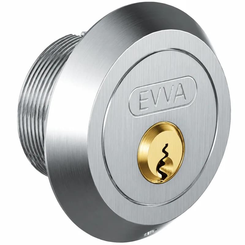 EVVA EPS 4468 rund utvendig sylinder med sylinderring